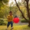 Playberg Hanging Adjustable Ball Round Swing, Inflatable Heavy Duty Rubber Round Swing Ball, Pump Included QI004559.RD - alternate 4